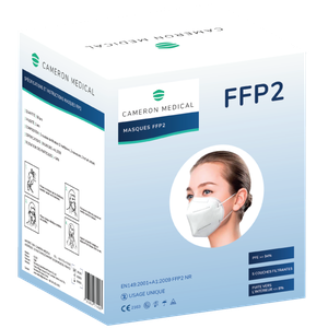 Masques FFP2 Rose CE - Lot De 25, Filtration >94%, Pince-nez Réglable, Pour Atelier, Nettoyage, Etc.