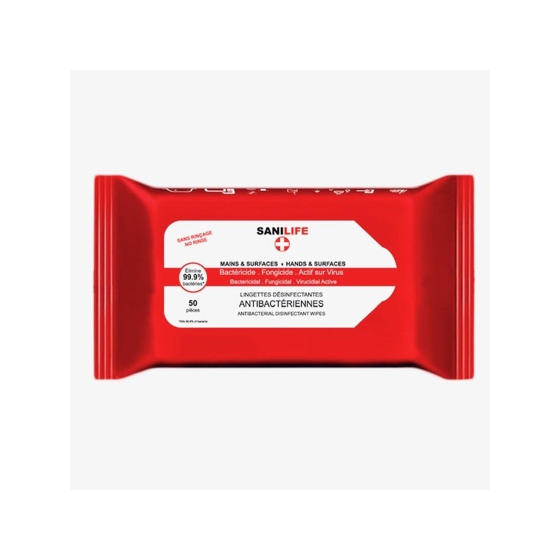 Lingettes Désinfectantes SANILIFE (100p.)