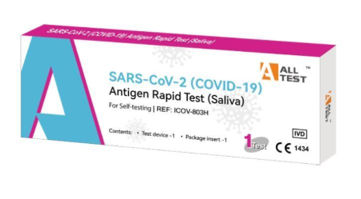 [4877-486] Autotests ALLTEST - Version Lollipop - emballage individuel - Prélèvement salivaire (20 kits) - EXP 06/26