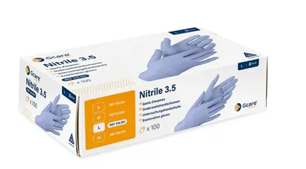Gants Nitrile bleus - Gcare (100p.)